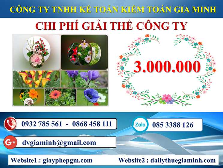 Dịch vụ giải thể doanh nghiệp tại Huyện An Lão 5 Chi phí dịch vụ giải thể doanh nghiệp tại Huyện An Lão