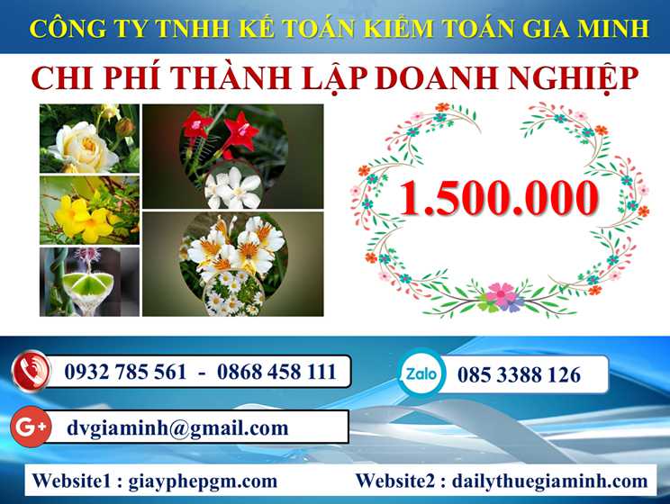 Dịch vụ giải thể doanh nghiệp tại Huyện Sóc Sơn 5 Chi phí dịch vụ giải thể doanh nghiệp tại Huyện Sóc Sơn