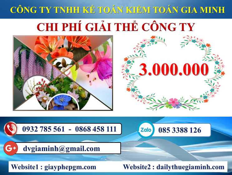 Dịch vụ giải thể doanh nghiệp tại Huyện Thới Lai 5 Chi phí dịch vụ giải thể doanh nghiệp tại Huyện Thới Lai