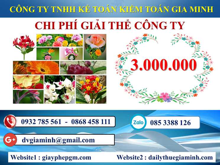 Dịch vụ giải thể doanh nghiệp tại Lâm Đồng 5 Chi phí dịch vụ giải thể doanh nghiệp tại Lâm Đồng