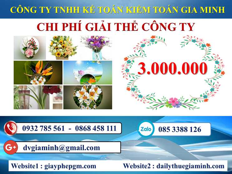 Dịch vụ giải thể doanh nghiệp tại Vũng Tàu 5 Chi phí dịch vụ giải thể doanh nghiệp tại Vũng Tàu