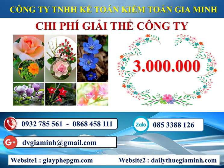 Chi phí dịch vụ giải thể doanh nghiệp tại Yên Bái