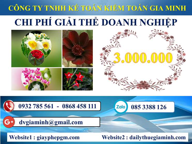 Dịch Vụ Giải Thể Công Ty Trọn Gói Tại Huyện Hoài Đức | Chuyên Nghiệp, Nhanh Chóng 5 Chi phí Dịch vụ giải thể công ty trọn gói tại Huyện Hoài Đức