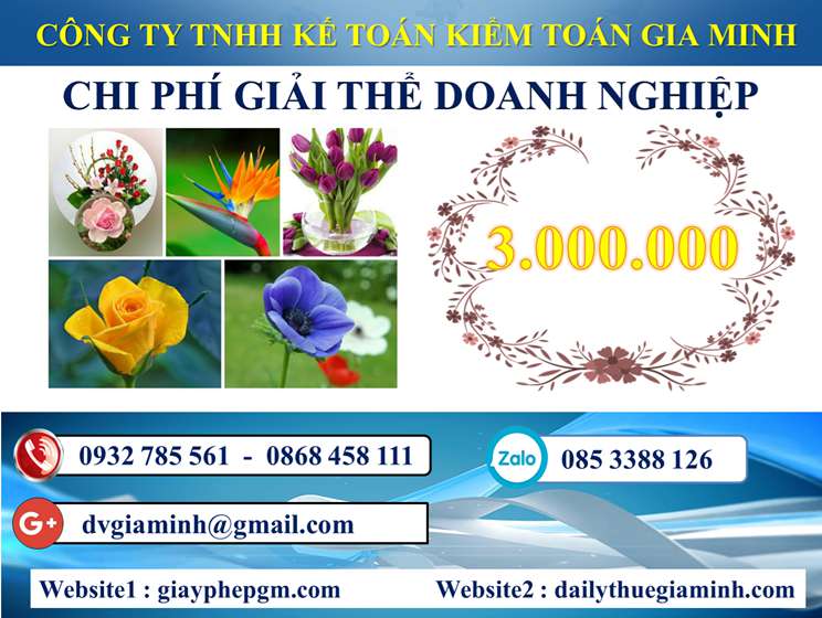 Dịch vụ giải thể công ty trọn gói tại Phú Yên 5 Chi phí Dịch vụ giải thể công ty trọn gói tại Phú Yên