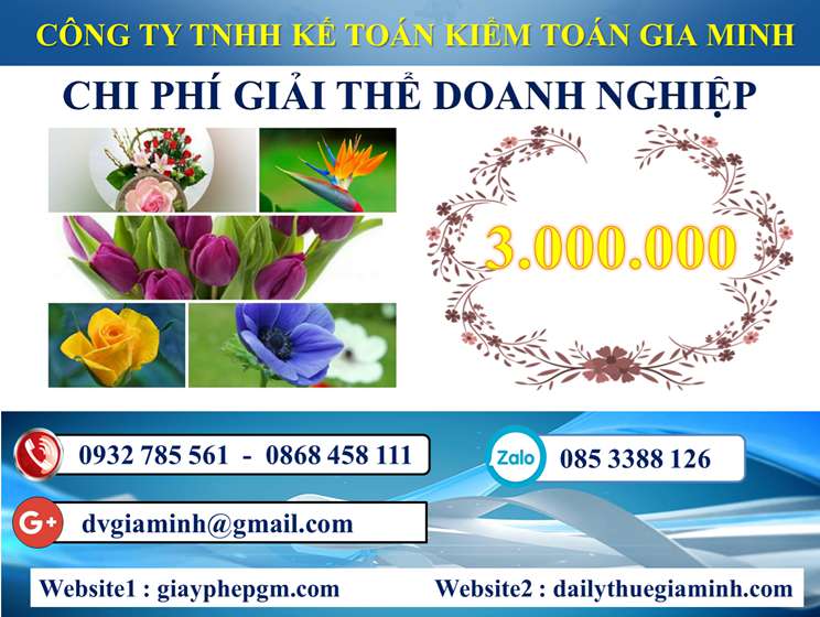 Chi phí Dịch vụ giải thể công ty trọn gói tại Quận Liên Chiểu
