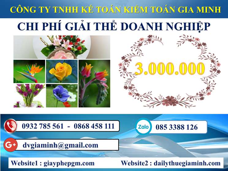 Dịch vụ giải thể công ty trọn gói tại Vĩnh Phúc 5 Bảng giá Dịch vụ giải thể công ty trọn gói tại Vĩnh Phúc