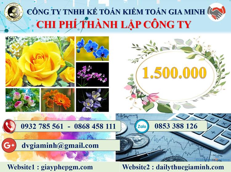 Chi phí thành lập doanh nghiệp tại Lai Châu