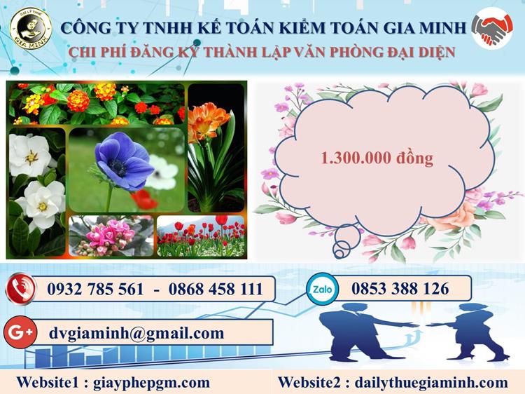 Đăng ký thành lập văn phòng đại diện tại Nha Trang 5 Chi phí thành lập văn phòng đại diện tại Nha Trang