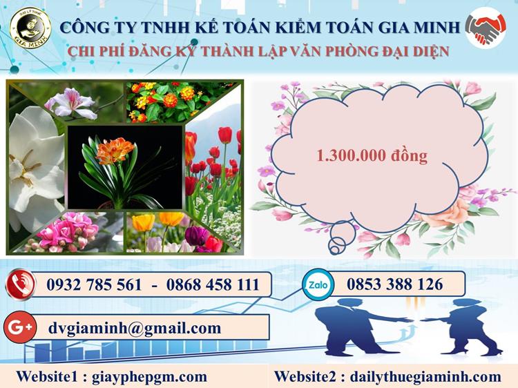 Chi phí thành lập văn phòng đại diện tại Yên Bái