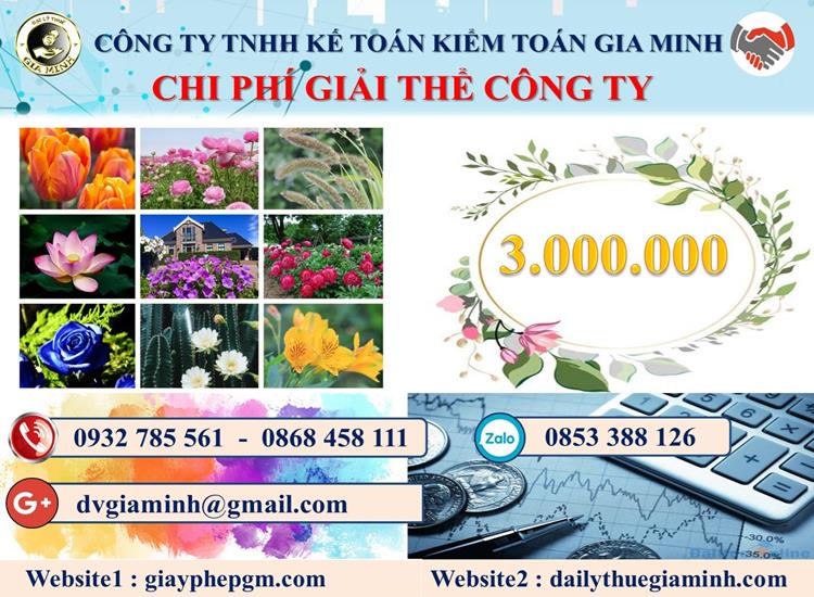 Dịch vụ giải thể công ty giá rẻ tại Huyện Thanh Oai 5 Chi phí giải thể công ty giá rẻ tại Huyện Thanh Oai