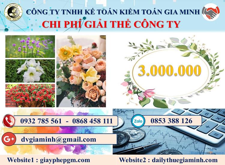 Dịch vụ giải thể công ty tại Huyện Gia Lâm trọn gói uy tín 5 Chi phí giải thể công ty tại Huyện Gia Lâm