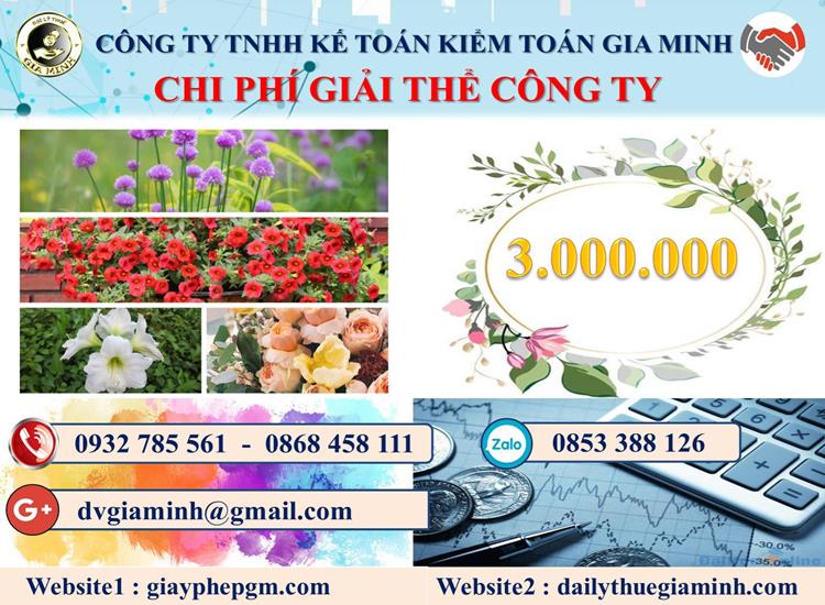 Dịch vụ giải thể công ty tại Quận 2 trọn gói uy tín – Nhanh chóng, tiết kiệm 7 Chi phí giải thể công ty tại Quận 2