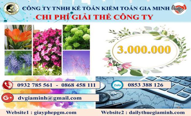 Giải thể công ty tại Quận Tân Phú trọn gói uy tín – Nhanh chóng, giá rẻ 7 Chi phí giải thể công ty tại Quận Tân Phú