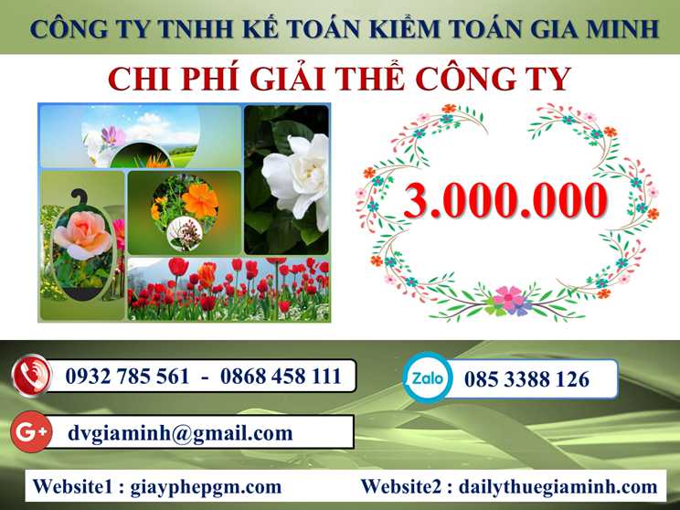 Dịch vụ giải thể công ty tại Bắc Giang uy tín – nhanh chóng – trọn gói 5 Chi phí giải thể doanh nghiệp tại Bắc Giang