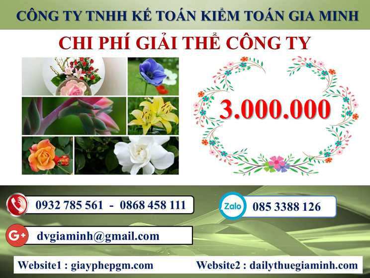 Chi phí giải thể doanh nghiệp tại Hải Phòng 