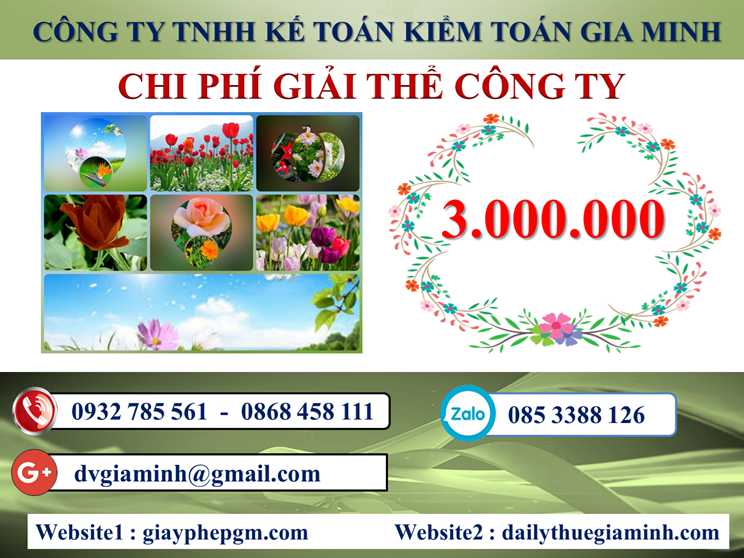 Chi phí giải thể doanh nghiệp tại Lạng Sơn 