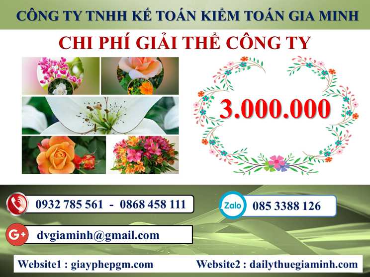 Dịch vụ giải thể công ty tại Quận Dương Kinh - 3.000.000 5 Chi phí giải thể doanh nghiệp tại Quận Dương Kinh