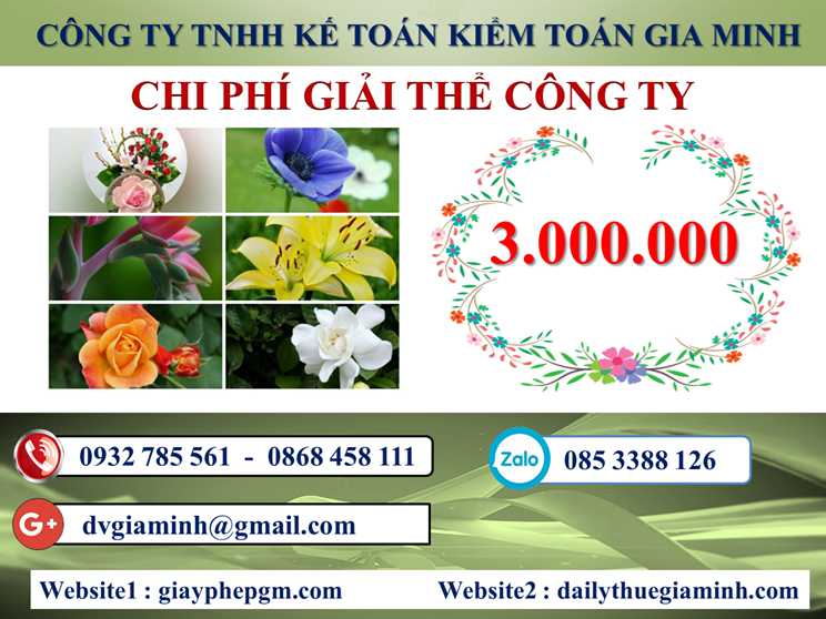 Dịch vụ giải thể công ty tại Quận Hải Châu - 3.000.000 5 Chi phí giải thể doanh nghiệp tại Quận Hải Châu