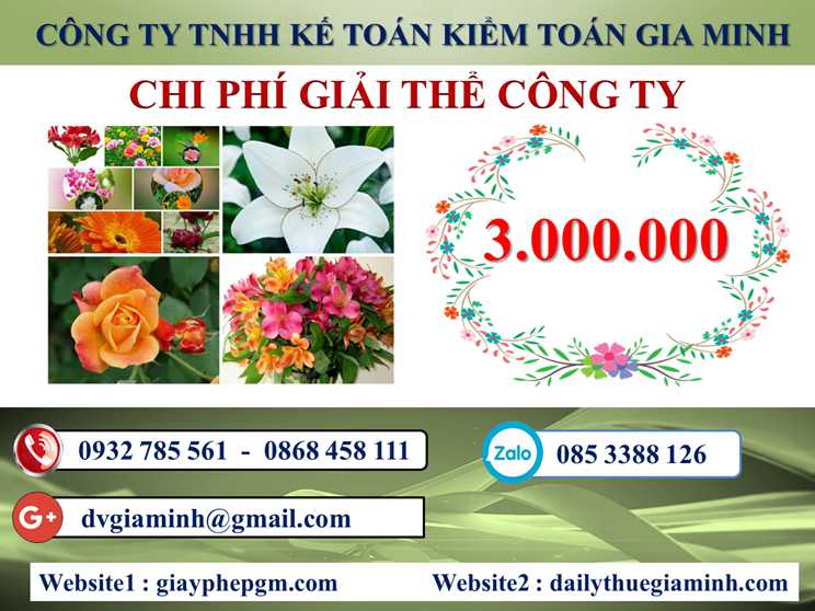 Dịch vụ giải thể công ty tại Quận Hồng Bàng– 3.000.000 5 Chi phí giải thể doanh nghiệp tại Quận Hồng Bàng