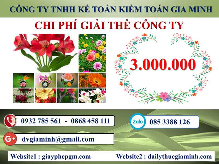 Chi phí giải thể doanh nghiệp tại Sơn La 