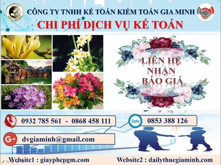 Dịch vụ kế toán Hà Tĩnh 5 Chi phí kế toán Hà Tĩnh