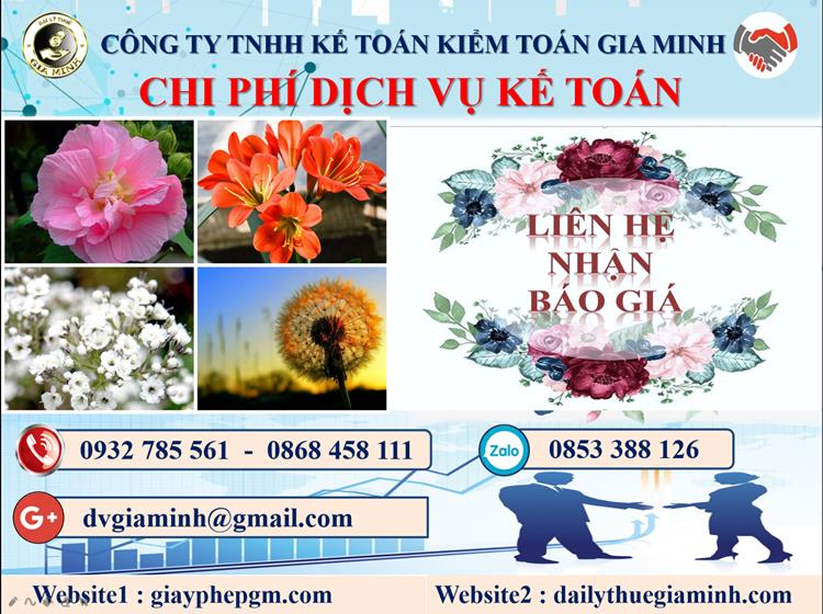 Chi phí kế toán Nghệ An