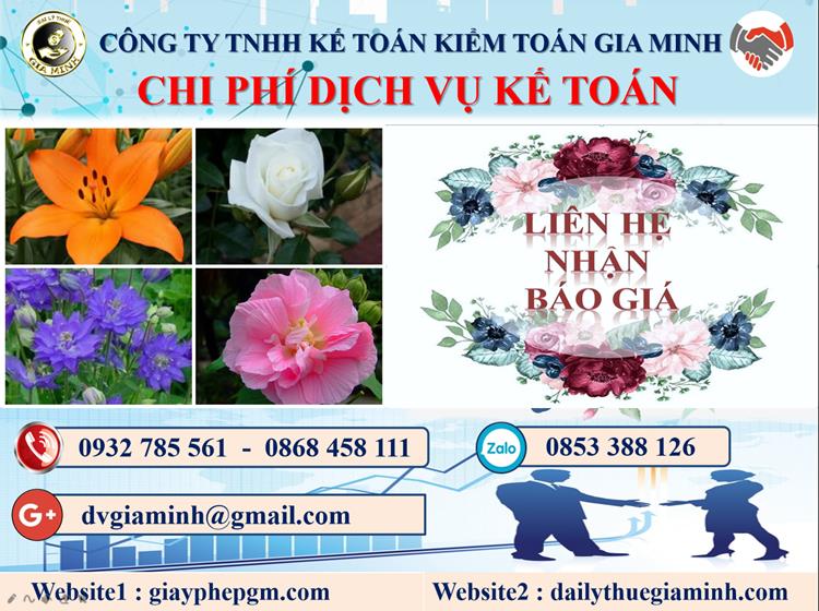Dịch vụ kế toán Nha Trang - Uy tín, chuyên nghiệp, hiệu quả 5 Chi phí kế toán Nha Trang