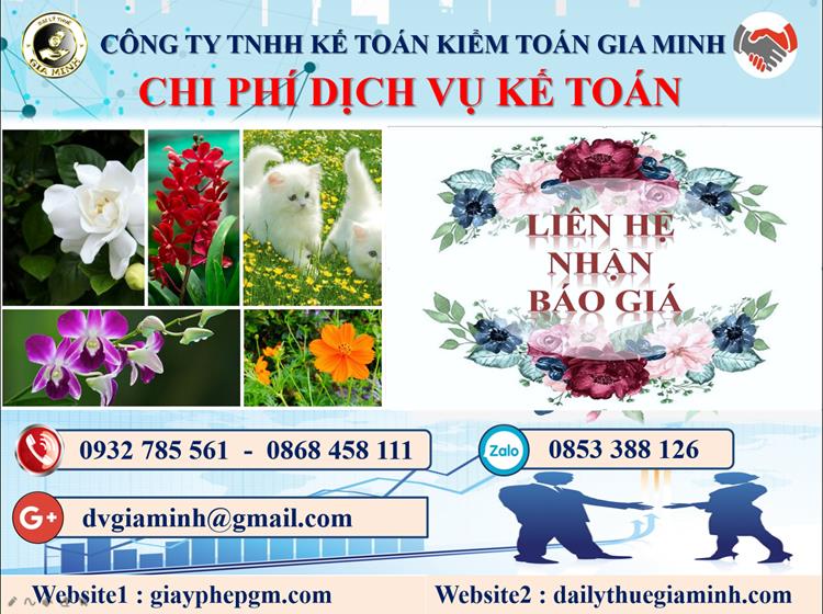 Dịch vụ kế toán trọn gói tại Bắc Kạn 5 Chi phí kế toán trọn gói tại Bắc Kạn