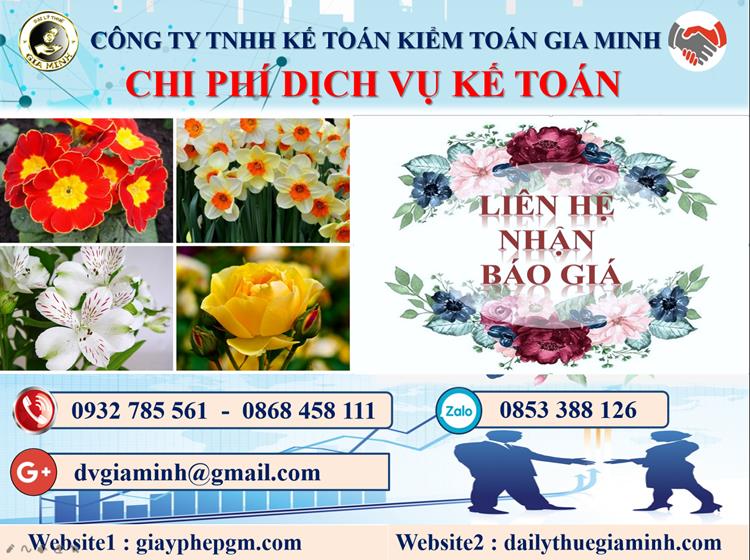 Dịch vụ kế toán trọn gói tại Huyện Bình Chánh 5 Chi phí kế toán trọn gói tại Huyện Bình Chánh