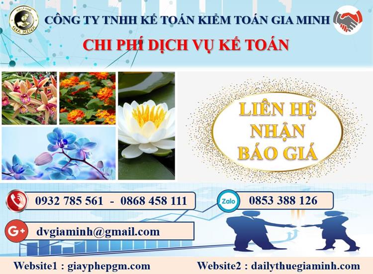 Chi phí kế toán trọn gói từ 500000/ tháng tại Huyện Vĩnh Thạnh