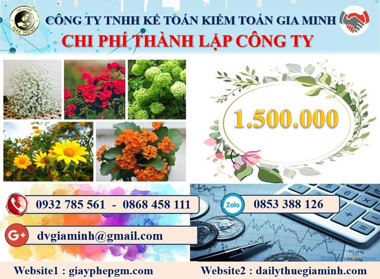 Chi phí thành lập doanh nghiệp ở Bình Phước