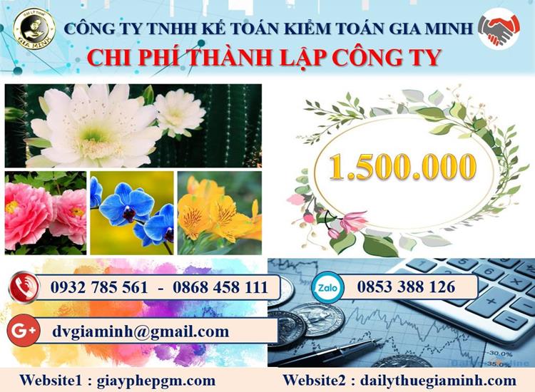 Dịch vụ thành lập doanh nghiệp ở Cần Thơ 5 Chi phí thành lập doanh nghiệp ở Cần Thơ