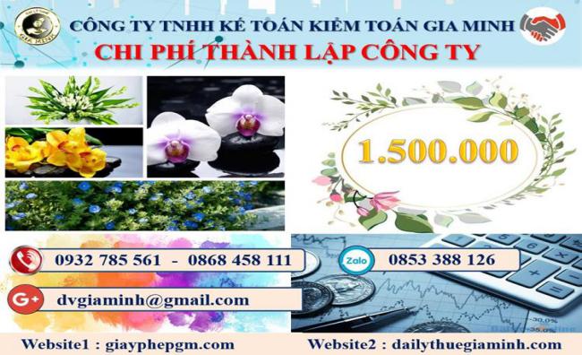 Chi phí thành lập doanh nghiệp ở Huyện An Dương