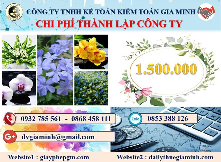 Chi phí thành lập doanh nghiệp ở Huyện Tiên Lãng