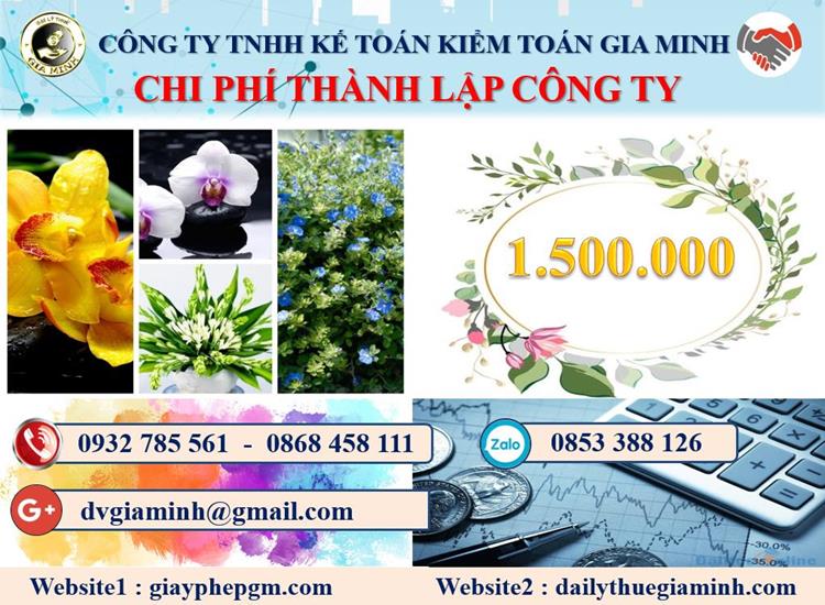 Chi phí thành lập doanh nghiệp ở Quận Kiến An