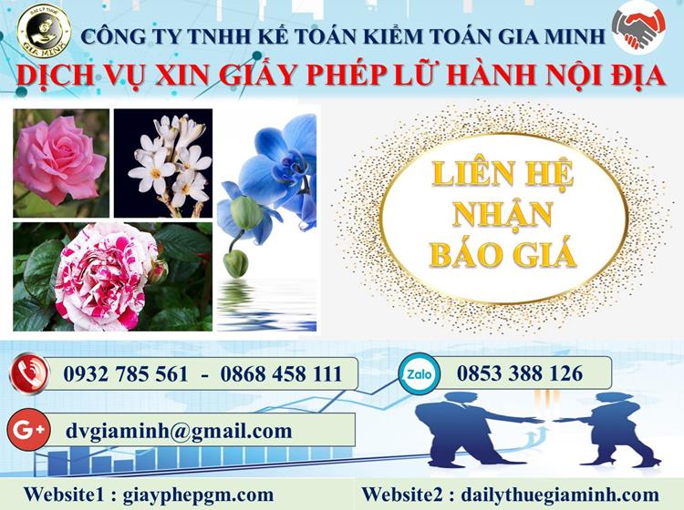 Dịch vụ xin giấy phép lữ hành nội địa Hà Nội 5 Chi phí dịch vụ xin giấy phép lữ hành nội địa Hà Nội