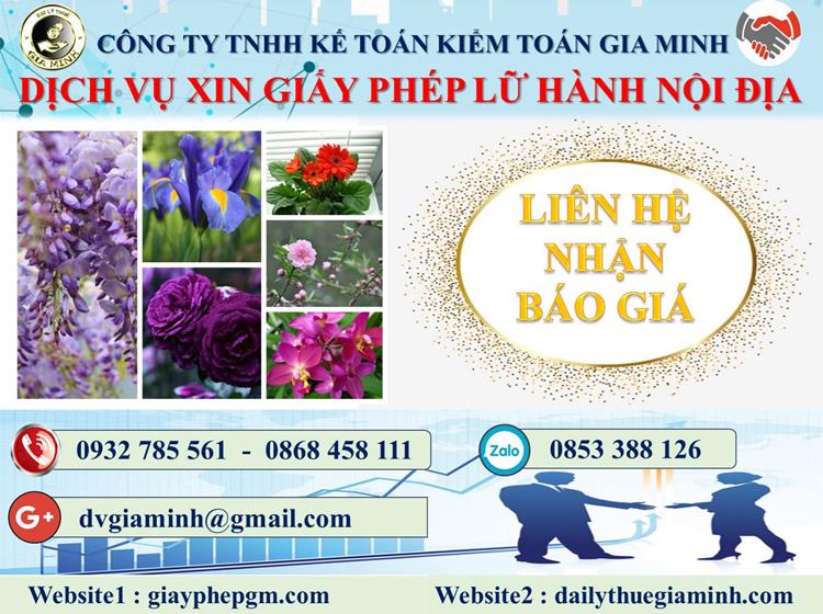 Dịch vụ xin giấy phép lữ hành nội địa Quận Tân Bình 5 Chi phí dịch vụ xin giấy phép lữ hành nội địa Quận Tân Bình