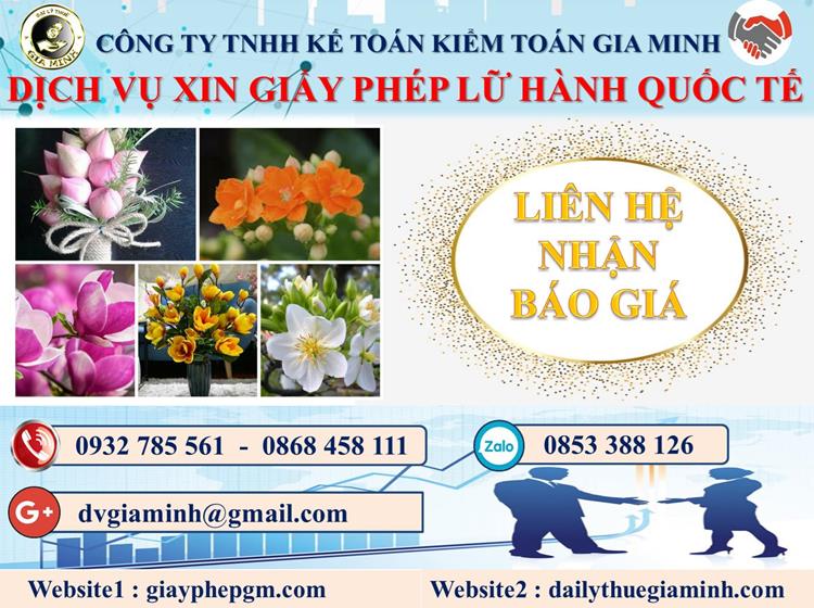Dịch vụ xin giấy phép lữ hành quốc tế Bắc Giang 5 Chi phí dịch vụ xin giấy phép LHQT Bắc Giang