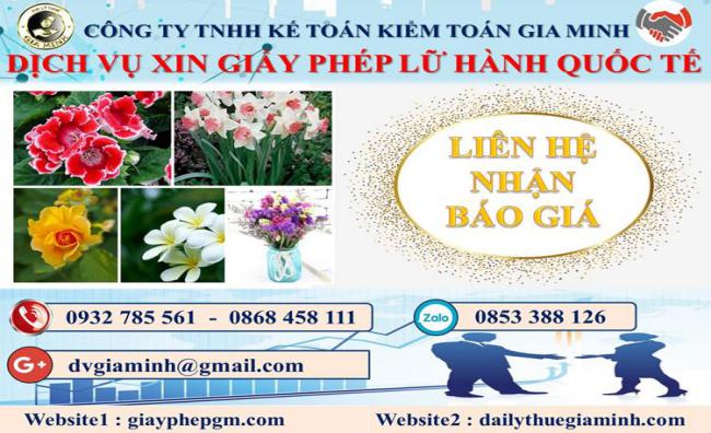Chi phí dịch vụ xin giấy phép LHQT Hà Giang