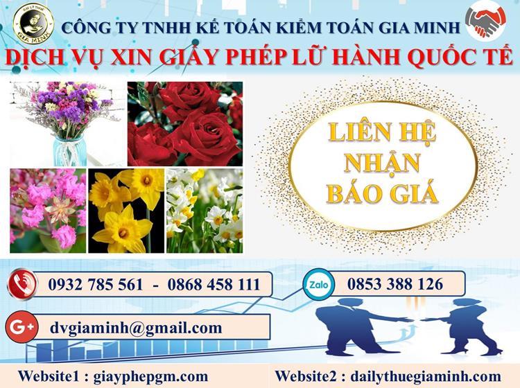 Dịch vụ xin giấy phép lữ hành quốc tế Hà Nam 5 Chi phí dịch vụ xin giấy phép lữ hành quốc tế Hà Nam