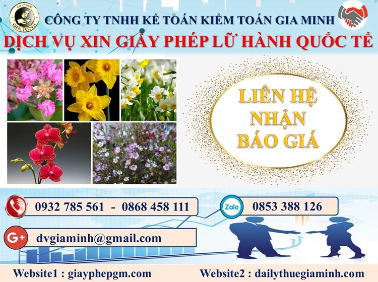 Chi phí dịch vụ xin giấy phép lữ hành quốc tế Hà Tĩnh