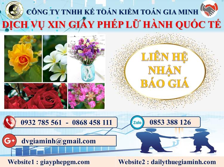 Dịch vụ xin giấy phép lữ hành quốc tế Hải Dương 5 Chi phí dịch vụ xin giấy phép LHQT Hải Dương