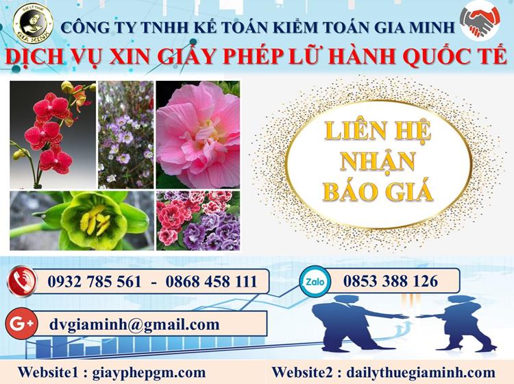 Dịch vụ xin giấy phép lữ hành quốc tế Hòa Bình 5 Chi phí dịch vụ xin giấy phép LHQT Hòa Bình