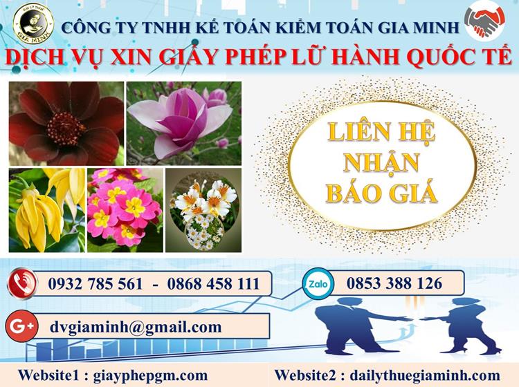 Dịch vụ xin giấy phép lữ hành quốc tế Huyện Cờ Đỏ 2 Chi phí dịch vụ xin giấy phép lữ hành quốc tế Huyện Cờ Đỏ