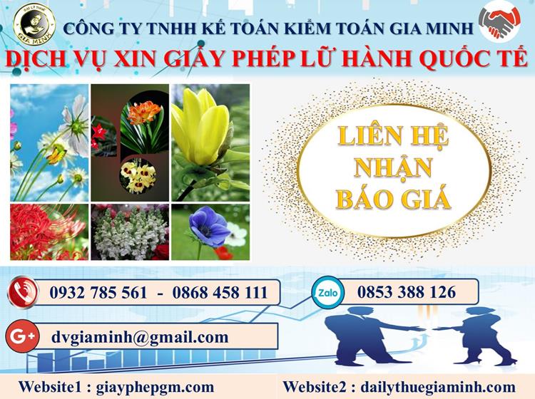 Dịch vụ xin giấy phép lữ hành quốc tế Huyện đảo Bạch Long Vĩ 5 Chi phí dịch vụ xin giấy phép LHQT Huyện Đảo Bạch Long Vĩ