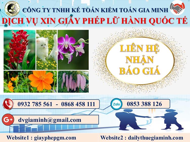 Dịch vụ xin giấy phép lữ hành quốc tế Lai Châu 5 Chi phí dịch vụ xin giấy phép LHQT Lai Châu