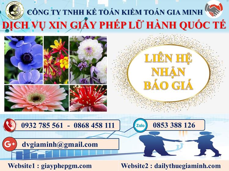 Dịch vụ xin giấy phép lữ hành quốc tế Ninh Bình 5 Chi phí dịch vụ xin giấy phép lữ hành quốc tế Ninh Bình