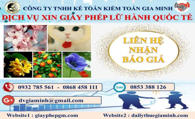Dịch vụ xin giấy phép lữ hành quốc tế Quận Ninh Kiều 5 Chi phí dịch vụ xin giấy phép LHQT Quận Ninh Kiều