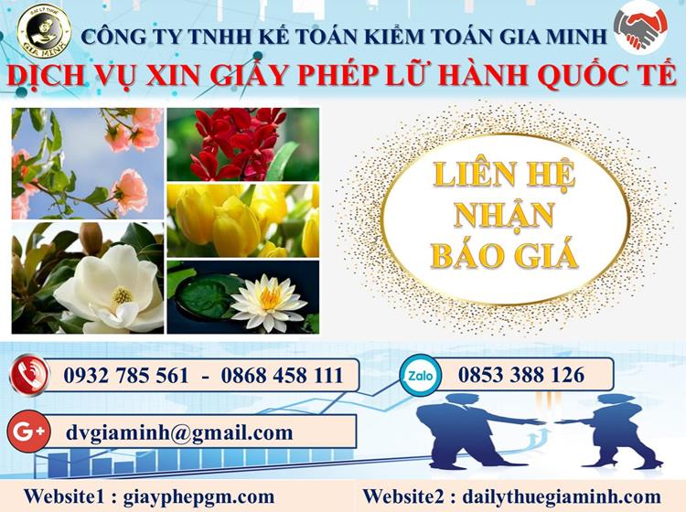 Dịch vụ xin giấy phép lữ hành quốc tế Quảng Ngãi 5 Chi phí dịch vụ xin giấy phép lữ hành quốc tế Quãng Ngãi
