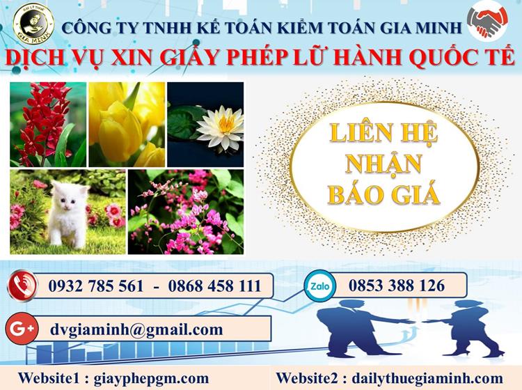 Dịch vụ xin giấy phép lữ hành quốc tế Quảng Ninh 5 Chi phí dịch vụ xin giấy phép lữ hành quốc tế Quảng Ninh